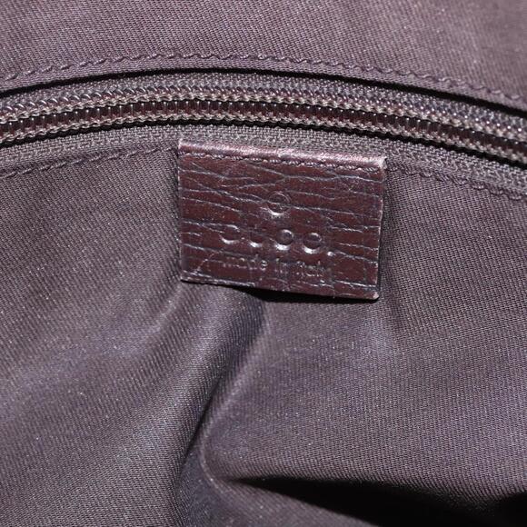 GUCCI GG Supreme Hand Bag Pvc Beige Brown Silver - Picture 15 of 16